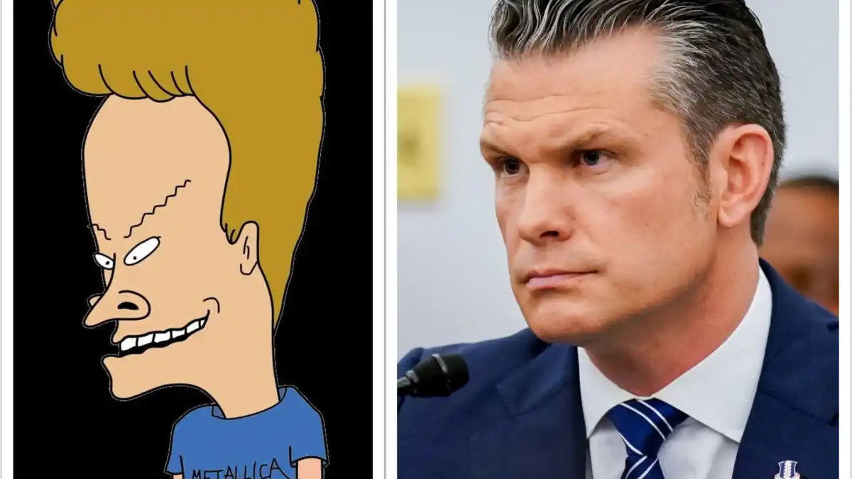 Photo of Beavis & Pete side by side