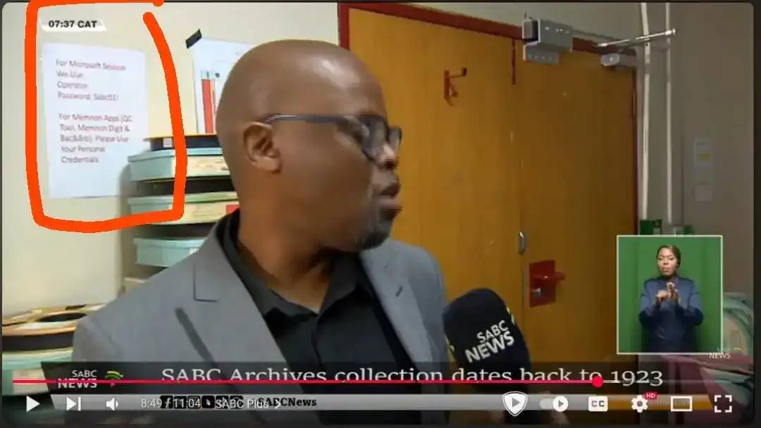 Remember not to broadcast your login credentials on national television