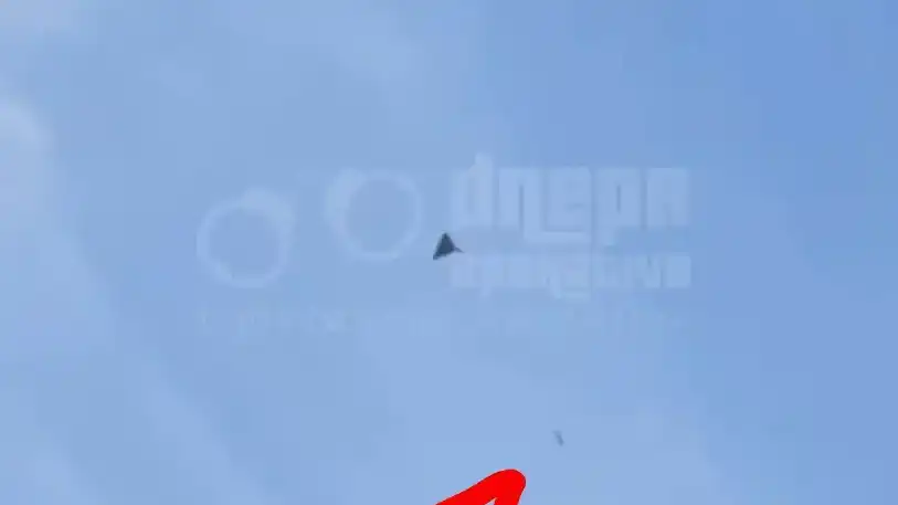 Screenshot showing small missile before impact